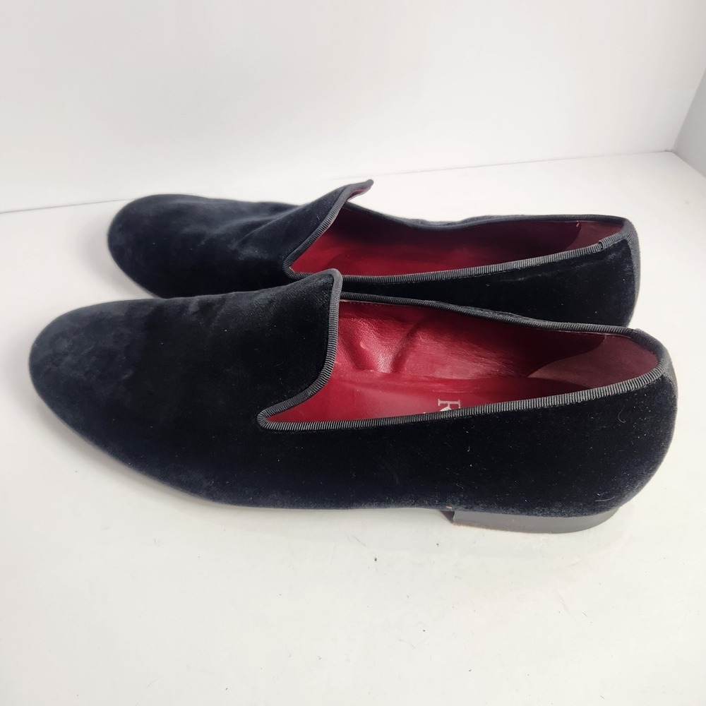 Rye 51 Men's Black Velvet Elegant Dress Loafers Size 13 - Picture 2 of 7
